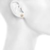 Marijuana Leaf Crystal Stud Earrings - Image 3