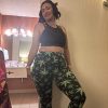 Women's High Waisted Pot Leaf Bell Bottoms Pants - Image 6