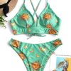 Star Sun Moon Print Bathing Suits for Woman - Image 4