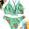 Star Sun Moon Print Bathing Suits for Woman - Image 5